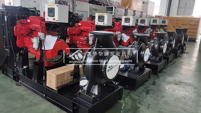 衡水市水利六臺(tái)160kw柴油機(jī)水泵機(jī)組成功出廠(chǎng)